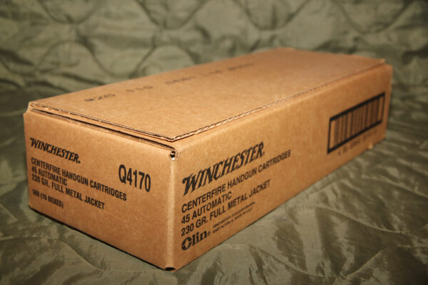 Winchester USA Ammunition 45 ACP 230 Grain Full Metal Jacket Box of 50