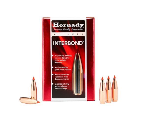 Hornady InterBond Bullets 0.308 (30 Caliber, 7.62mm) 180 Grain Polymer Tipped Box of 100