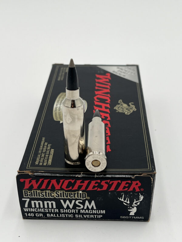 Winchester 7mm WSM 140 grain Ballistic Silvertip