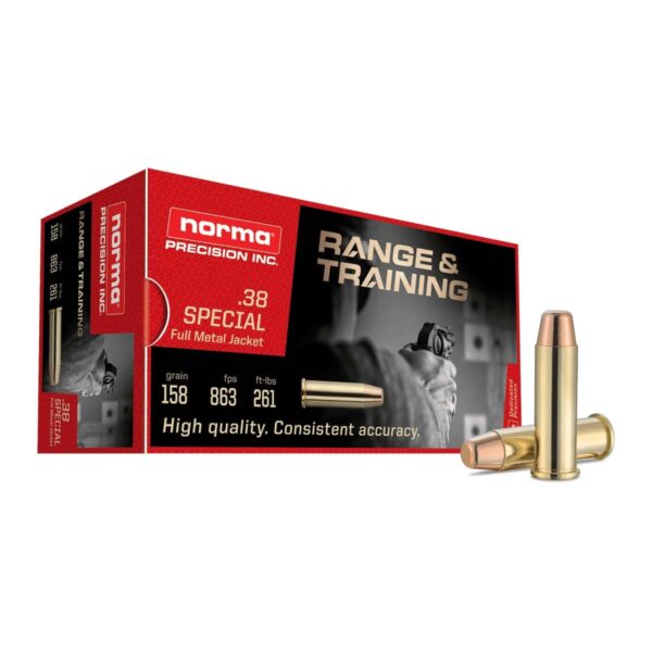 Norma .38 Special FMJ 158 gr 50 QTY