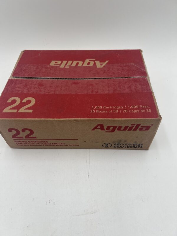 .22 Long rifle Aguila subsonic 40 grain LEAD-RN 1000RD CASE LOT (50X20) free shipping over $250