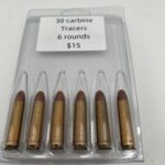.30 Carbine Lake City Tracer ammunition 6 round blister pack