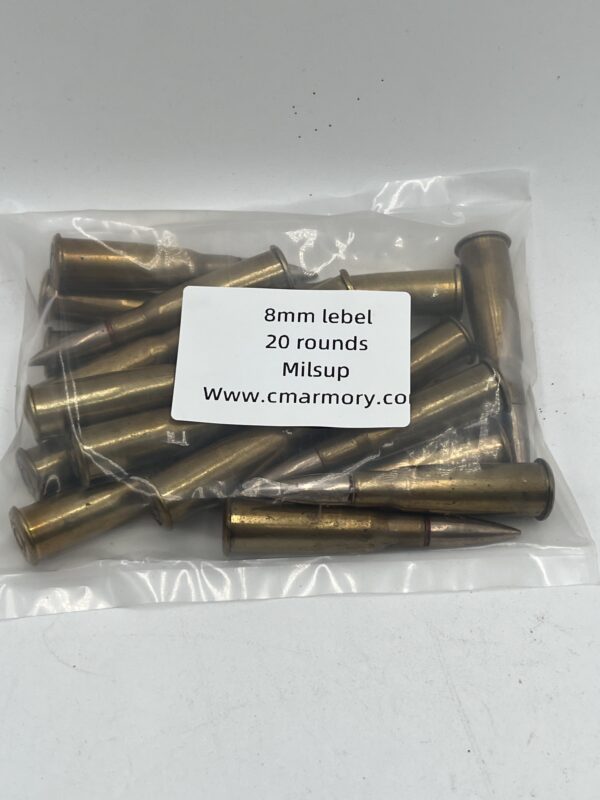 17 rounds of Military Surplus 8mm lebel ammunition