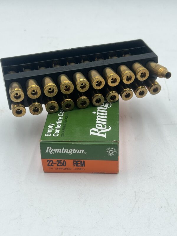 Remington .22-250 Unprimed New Brass 20 Count