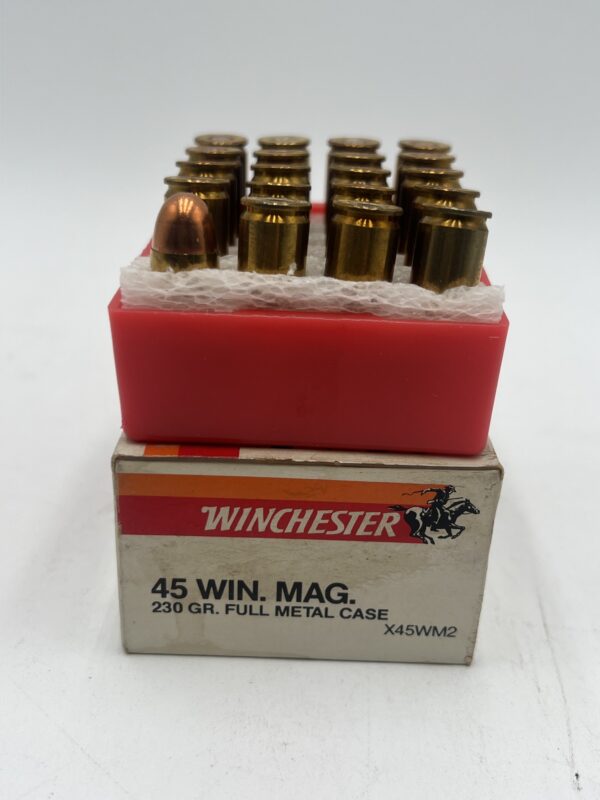 Winchester .45 Win. Mag 230 grain Round nose 20 rounds