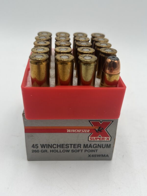 Winchester 45 Winchester Magnum 260 grain Hollow Soft Point 20 rounds