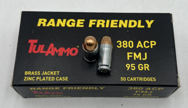 TULA Zinc plated STEEL CASE 380 ACP 95GR FMJ (50RDx20boxes) 1000rd case (free Shipping)