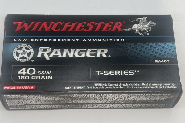.40 SW Winchester Ranger T-Series 50 round box RA40T
