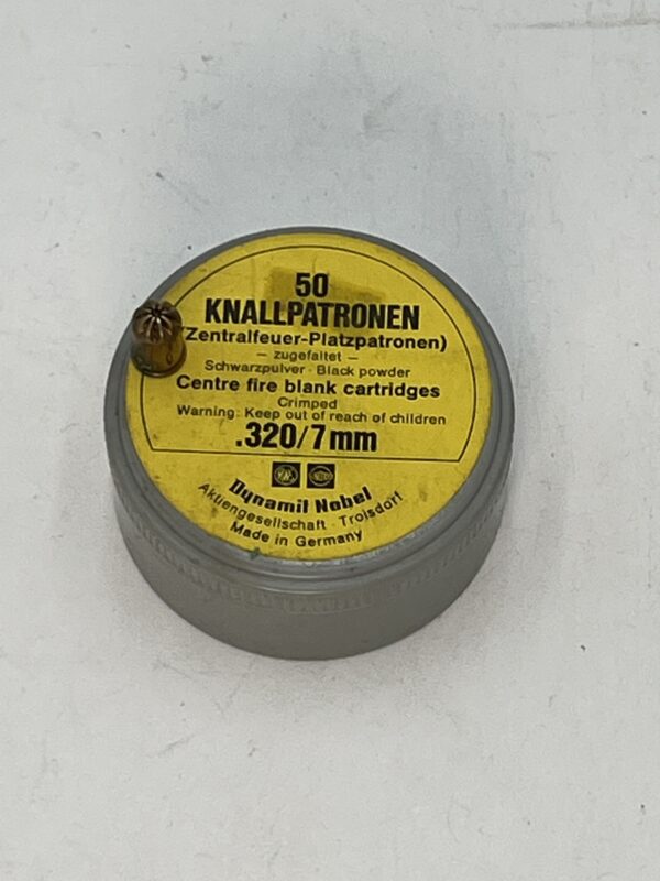 .320 Revolver or 7mm RWS, blank, 50 count