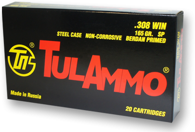Tula .308 Winchester 150 grain Full metal Jacket Box of 20 rounds