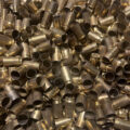 Pile of once-fired .45 ACP brass cases