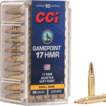 CCI GAMEPOINT 17HMR 20GR JSP – 2375FPS 50RD 40BX/CS