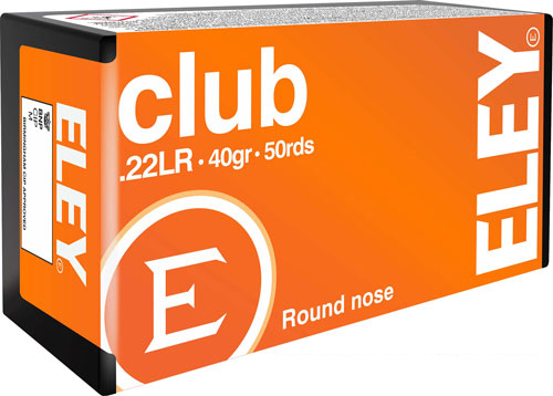 ELEY CLUB 22LR 40GR RN – 50RD 100BX/CS