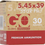 GO 5.45×39 55 GR FMJ BRASS – 30 RD BOX 45 BOXES/CASE