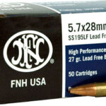 FN 5.7X28 27GR LEAD FREE JHP – SS195LF 50RD 40BX/CS