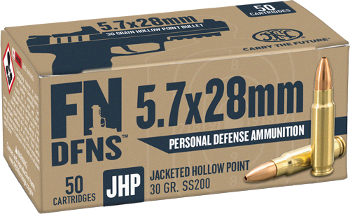 FN 5.7X28 30GR JHP SS200 – 50RD 10BX/CS