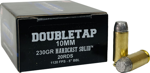 DOUBLETAP 10MM 230GR WFNGC – HARDCAST SOLID 20RD 50BX/CS