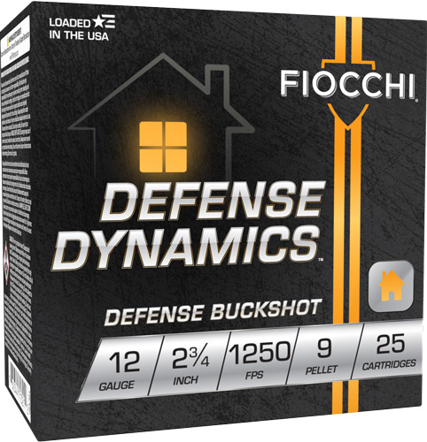 FIOCCHI 12GA 2.75″ #1 BUCK – 25RD 10BX/CS