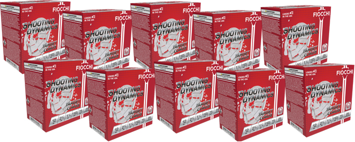 FIOCCHI 12GA 2.75″ 1-1/8OZ – #7.5 1165FPS 250RD CASE LOT