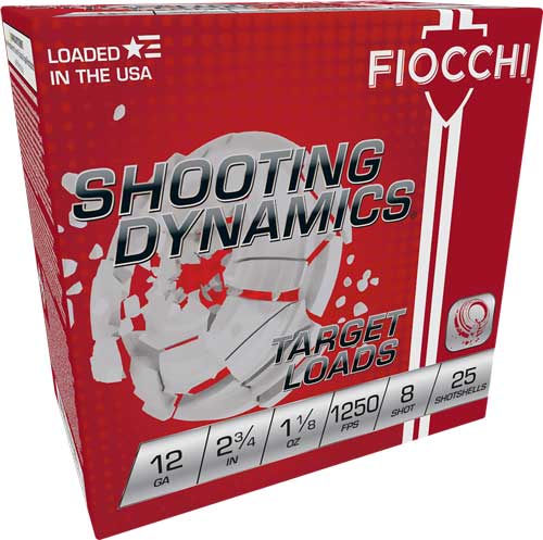 FIOCCHI 12GA 2.75″ 1-1/8OZ #8 – 1250FPS 250RD CASE LOT