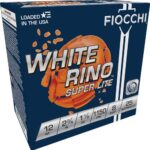 FIOCCHI WHITE RINO 12GA 2.75″ – 1-1/8OZ #8 1150FPS 250RD CASE