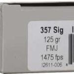 UNDERWOOD 357 SIG 125GR FMJ FN – 50RD 10BX/CS