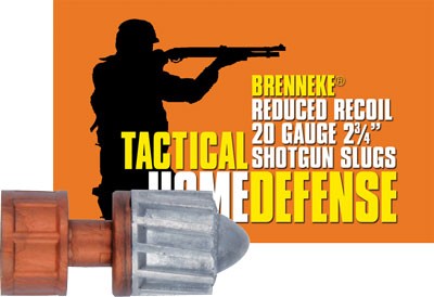 BRENNEKE USA LOW RECOIL 20GA – 2.75″ 3/4OZ SLUG 5RD 50BX/CS