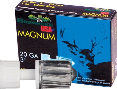 BRENNEKE USA CLASSIC MAGNUM – 20GA 3″ 1OZ SLUG 5RD 50BX/CS