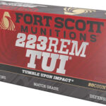 FORT SCOTT 223 REM 55GR TUI – SOLID COPPER 20RD 25BX/CS