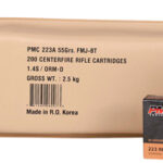 PMC 223 REM 55GR FMJ-BT – 200RD BATTLE PACK  5BP/CS