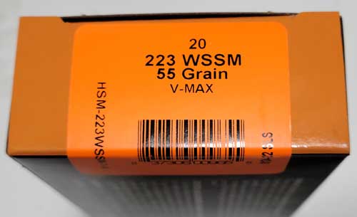 HSM 223 WSSM 55GR V-MAX – 20RD 25BX/CS