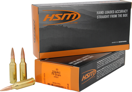 HSM 22 ARC 75GR BTHP – 20RD 25BX/CS