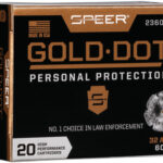 SPEER GOLD DOT 32 ACP 60GR – GDHP 20RD 10BX/CS