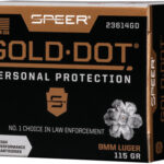 SPEER GOLD DOT 9MM LUGER – 115GR GDHP 20RD 10BX/CS
