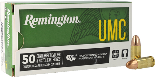 REMINGTON UMC 9MM LUGER 147GR – FMJ 50RD 10BX/CS