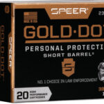 SPEER GOLD DOT 38 SPECIAL+P – 135GR SHORT BARREL 20RD 10BX/C