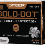 SPEER GOLD DOT 40 SW 165GR – GDHP 20RD 10BX/CS