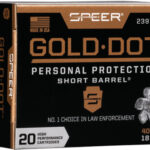 SPEER GOLD DOT 40 SW 180GR – GDHP SHORT BARREL 20RD 10BX/CS