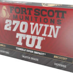 FORT SCOTT 270 WIN 130GR TUI – SOLID COPPER 20RD 10BX/CS