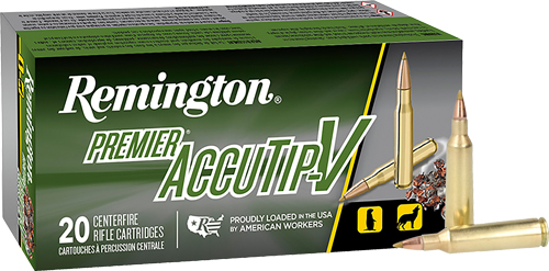 REMINGTON PREMIER 22-250 REM – 50GR ACCUTIP 20RD 10BX/CS