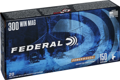 FEDERAL POWER-SHOK 300 WIN MAG – 150GR SP 20RD 10BX/CS
