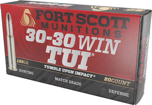 FORT SCOTT 30-30 WIN 130GR TUI – SOLID COPPER 20RD 10BX/CS