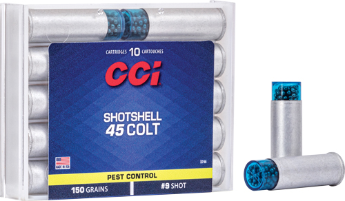 CCI SHOTSHELL 45 LC 150GR – #9 SHOT 10RD 20BX/CS