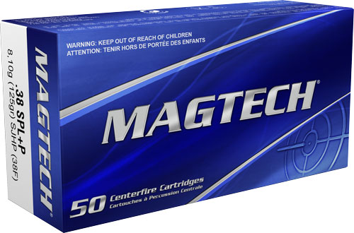 MAGTECH 38 SPECIAL 125GR SJHP – 50RD 20BX/CS