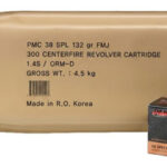 PMC AMMO 38 SPECIAL 132GR. – FMJ-RN 300 RD BATTLE PK 3BP/CS