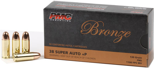 PMC 38 SUPER +P 130GR FMJ-RN – 50RD 20BX/CS