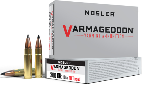 NOSLER VARMAGEDDON 300 AAC – 110GR FBT 20RD 10BX/CS