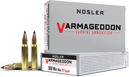 NOSLER VARMAGEDDON 308 WIN – 110GR FBT 20RD 10BX/CS