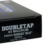 DOUBLETAP 44 REM MAG 240GR SWC – HARDCAST SOLID 20RD 25BX/CS