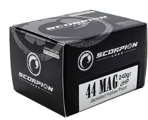 SCORPION 44 REM MAG – 240GR JHP 20RD 10BX/CS